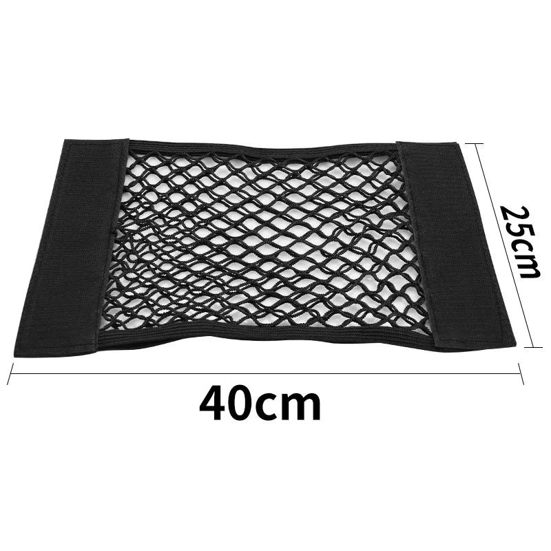 Car Trunk Mesh Organizer - Seat-Back Storage Net - 40x25