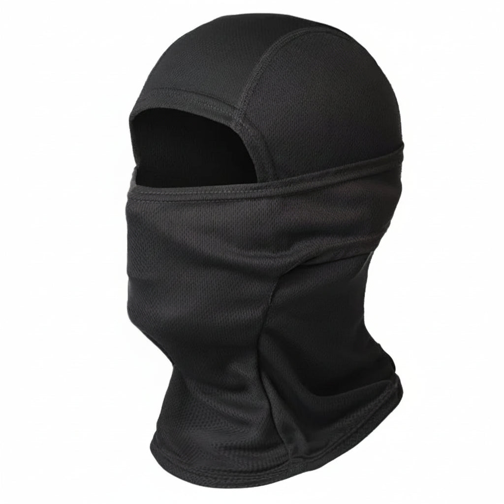 Lightweight Balaclava Face Cover - Outdoor Cycling and Hiking Mask - Night Black