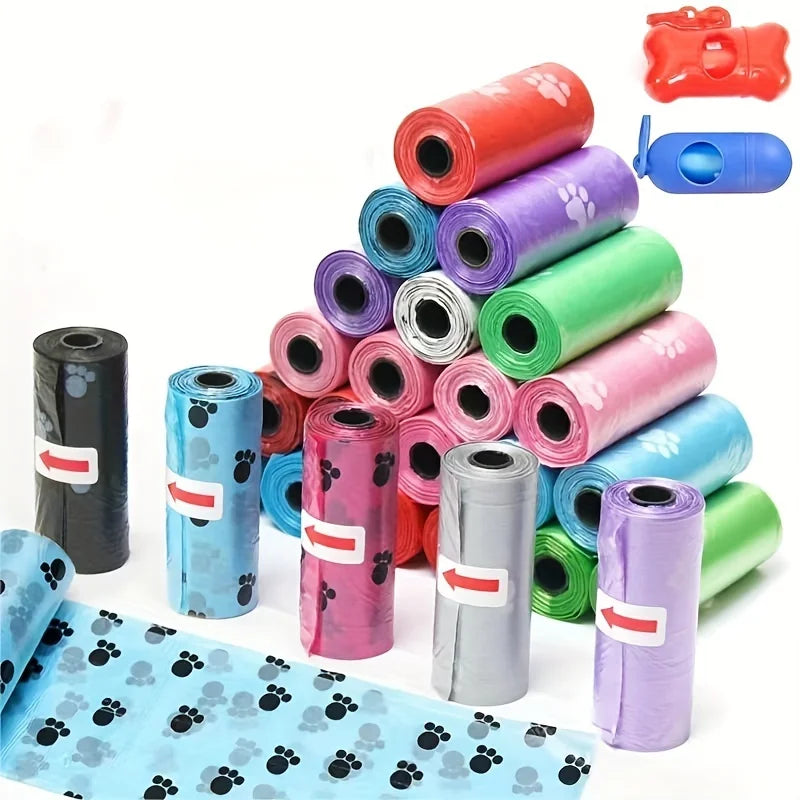Dog Waste Bags - Roll Pack Bags for Walks and Cleanup