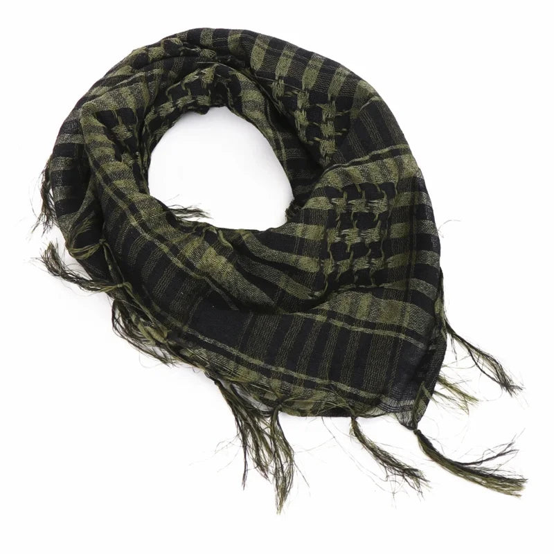 Keffiyeh Scarf Wrap - Lightweight Shemagh Head and Neck Scarf