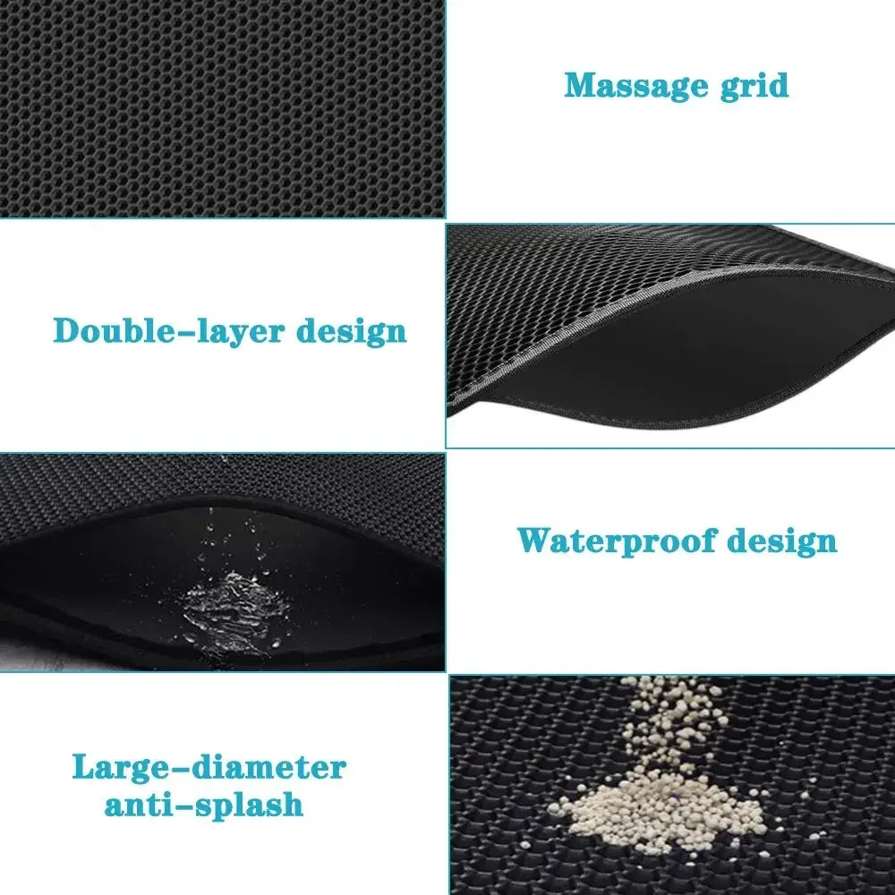 Cat Litter Mat Double Layer - For Everyday Pet Use