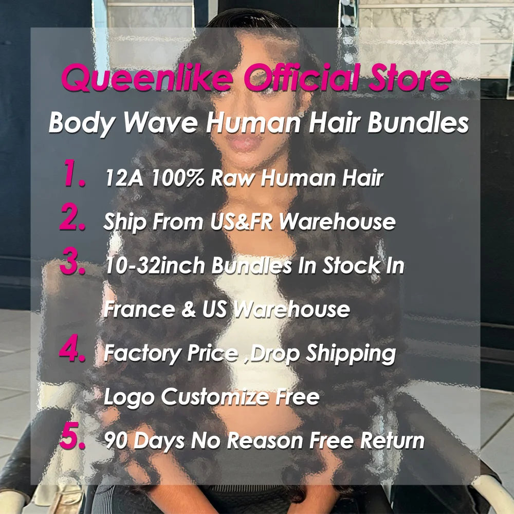 Body Wave Hair Bundles - Natural Color Human Hair Weave