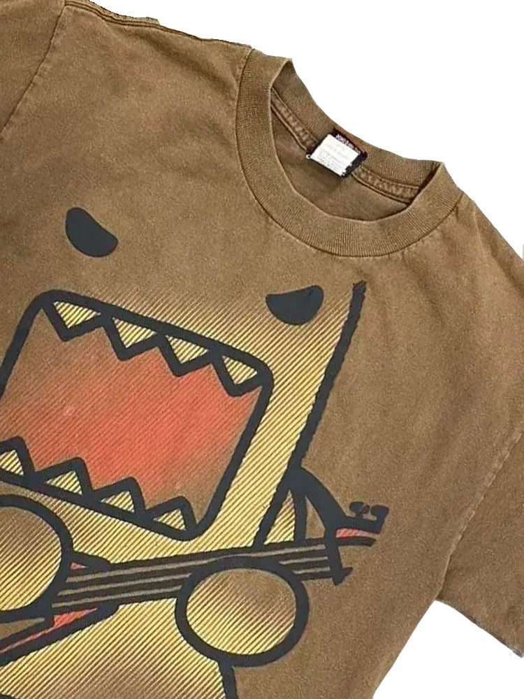 Kawaii Graphic T-Shirt - Oversized Cotton Casual Tee