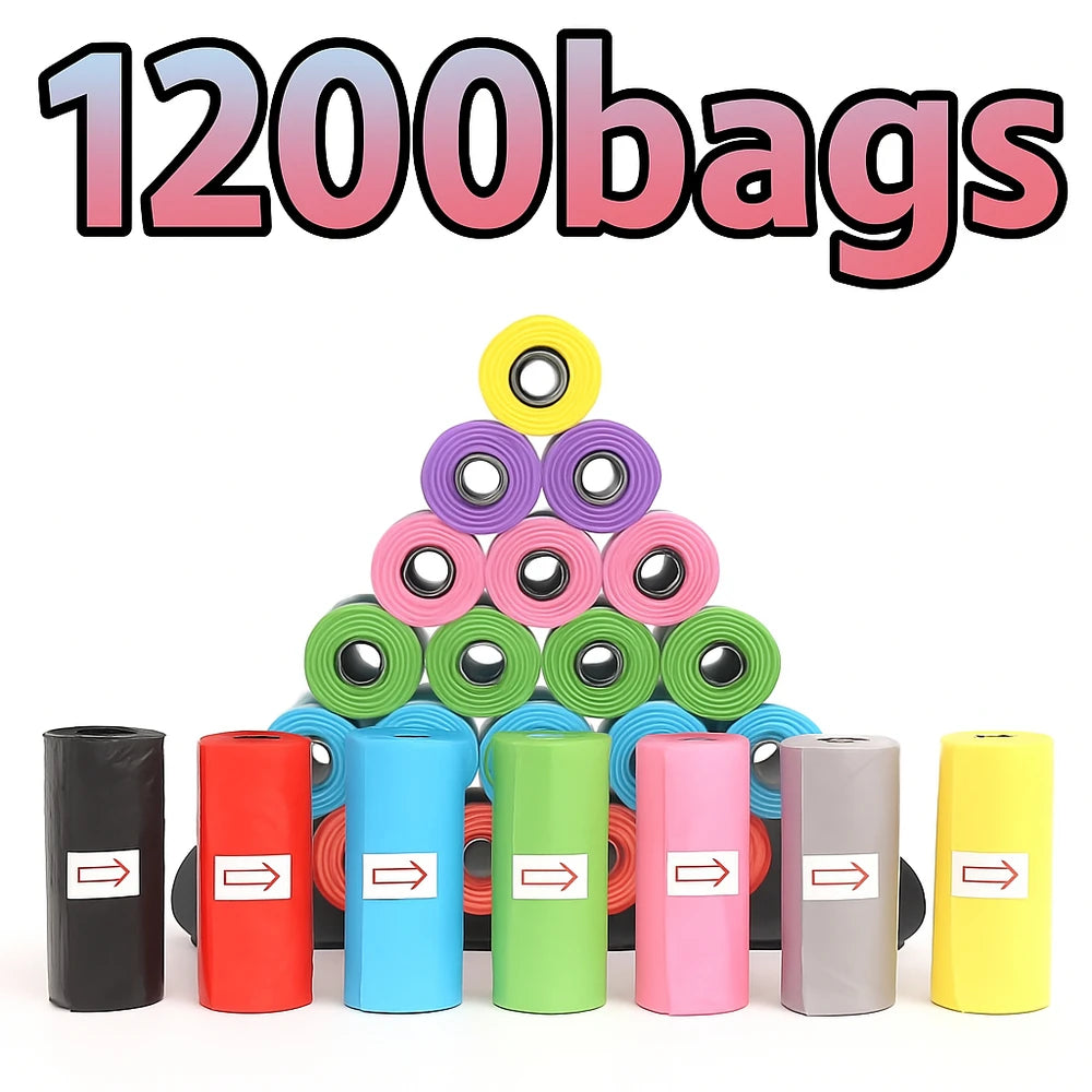 Dog Waste Bags - Roll Pack Bags for Walks and Cleanup