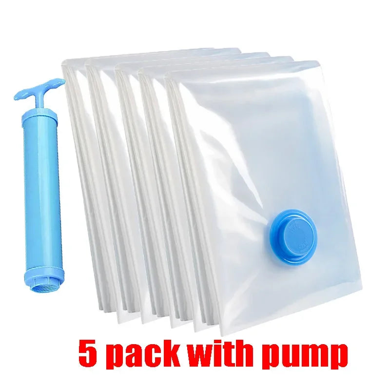 Vacuum Storage Bags Space Saver - For Travel and Daily Carry