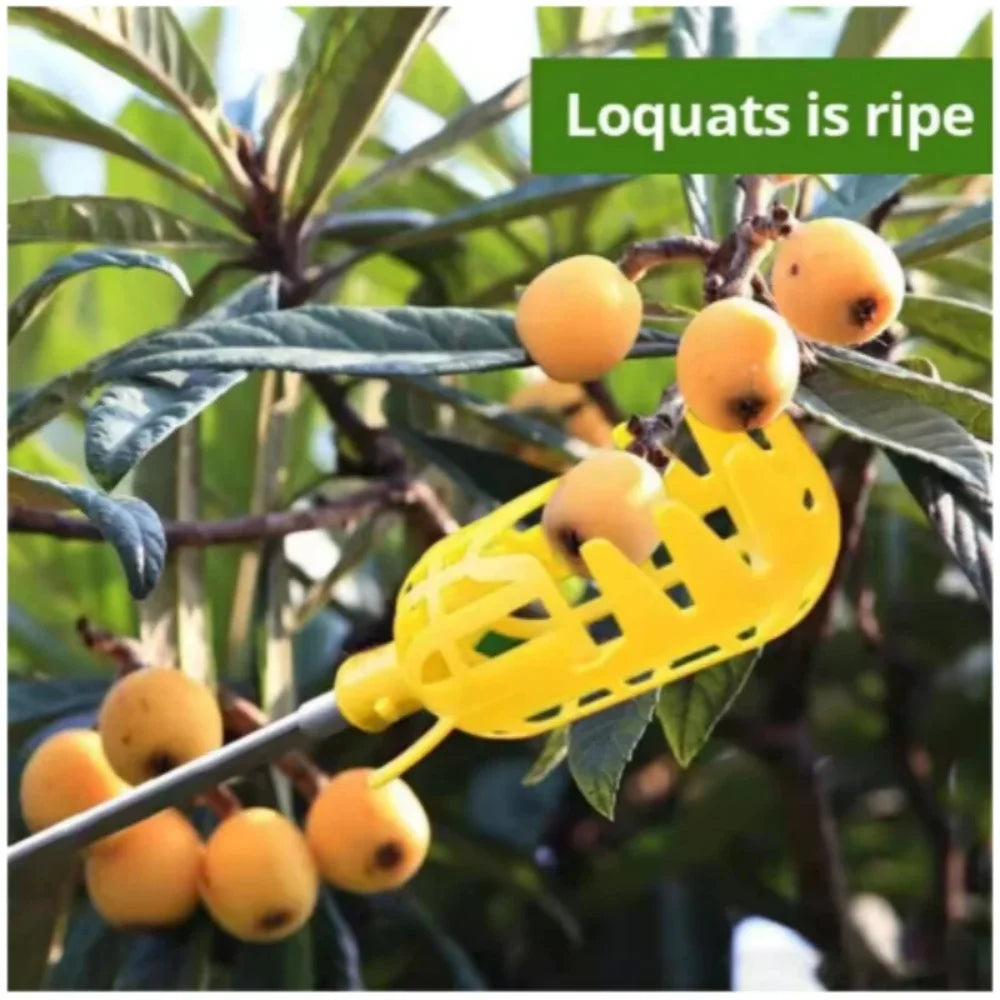 Fruit Picker Tool - Garden Harvesting Basket Attachment