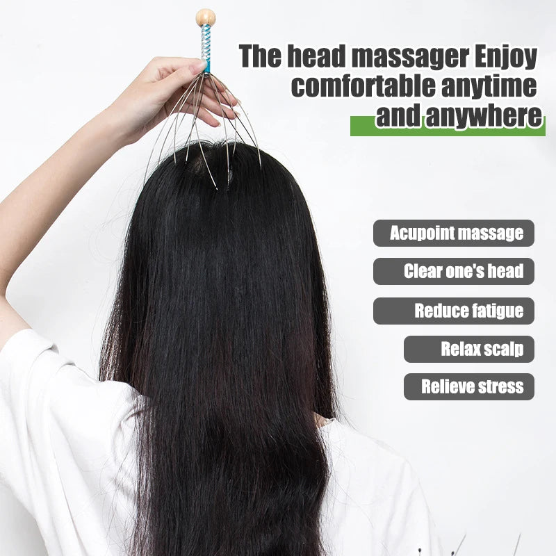 Scalp Head Massager – Stainless Steel Tingler for Relaxing Breaks