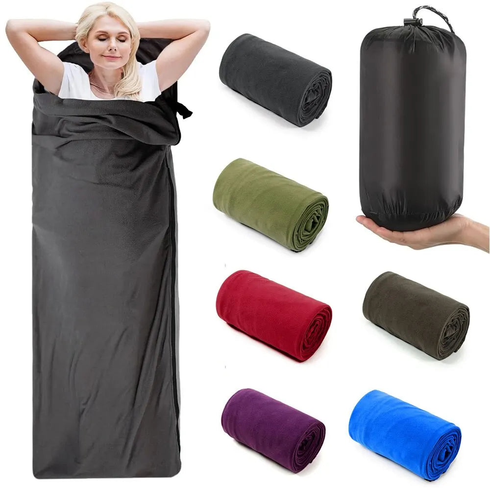 Fleece Sleeping Bag Liner - Lightweight Sheet for Camping