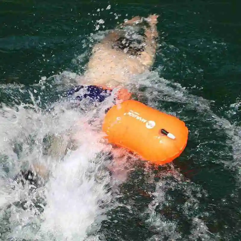Inflatable Swim Buoy - PVC Open Water Tow Float Bag