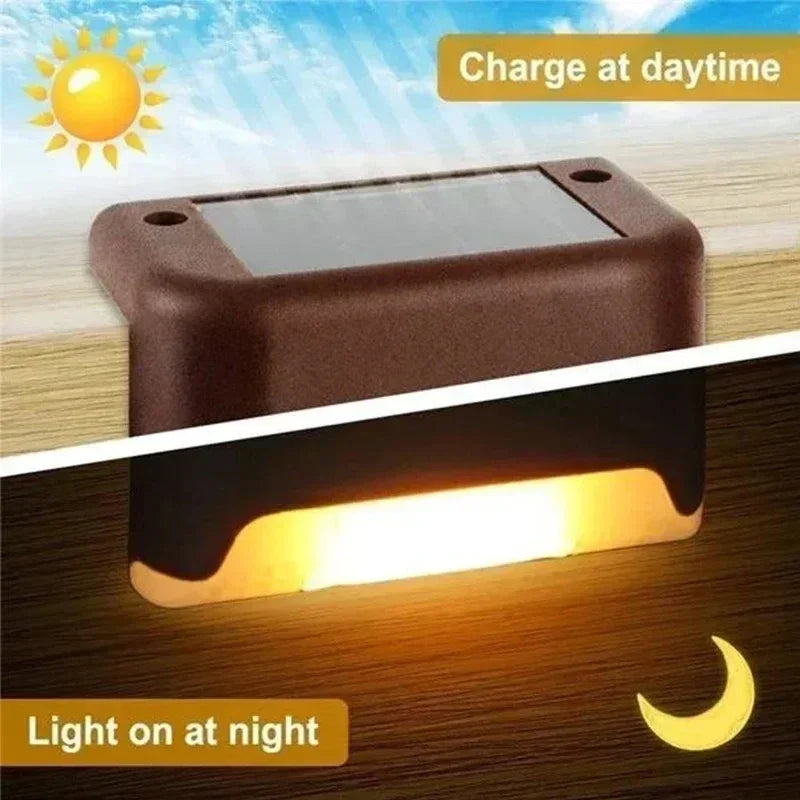Solar Step Deck Lights – Waterproof Path Lighting for Outdoor Stairs