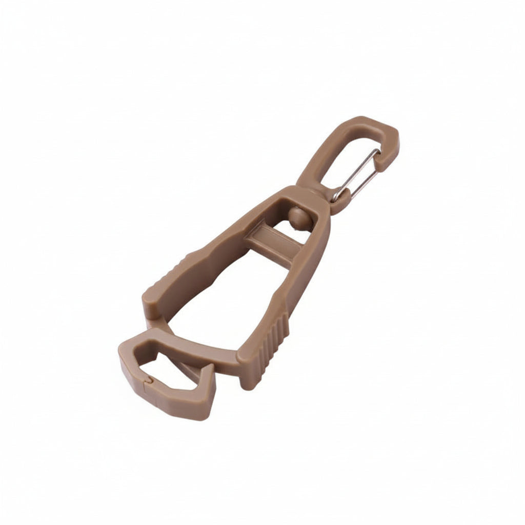 Work Glove Clip Holder - Belt Clamp for Jobsite Gear - Khaki 1 Piece