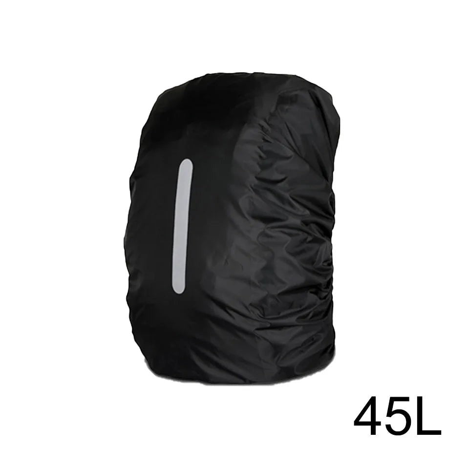 Backpack Rain Cover - 20L-80L Outdoor Pack Cover - Black 45L