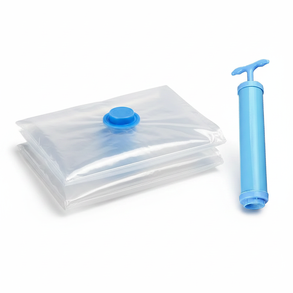 Vacuum Storage Bags on white background