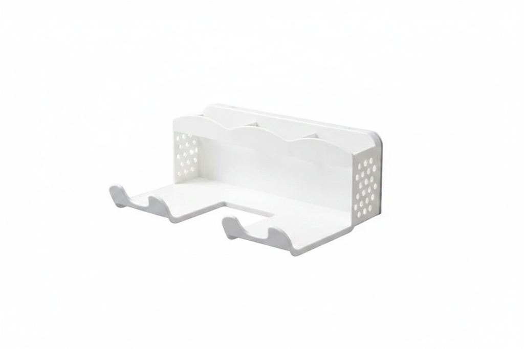 Hair Dryer Storage Rack - Perforated Bathroom Holder for Wall Storage