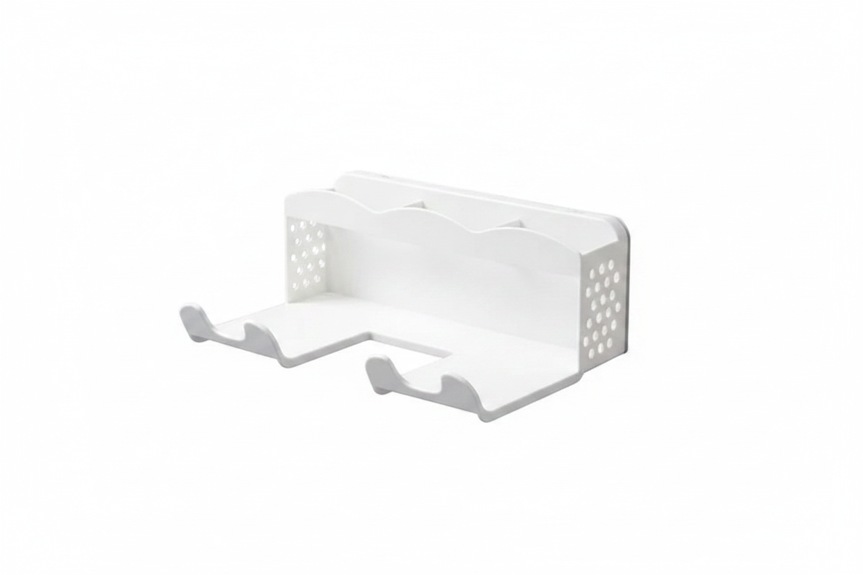 Hair Dryer Storage Rack - Perforated Bathroom Holder for Wall Storage