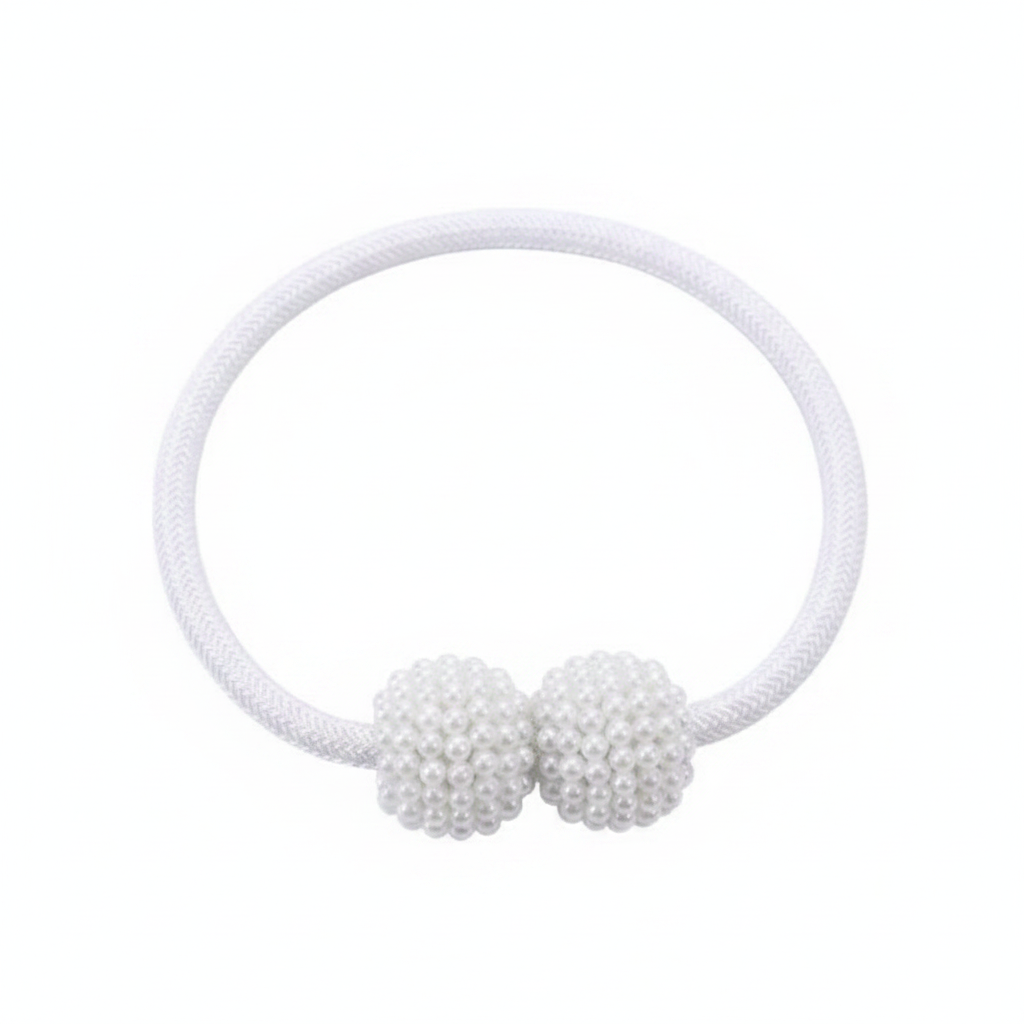 Magnetic Curtain Tiebacks - Pearl-Style Clips for Window Panels