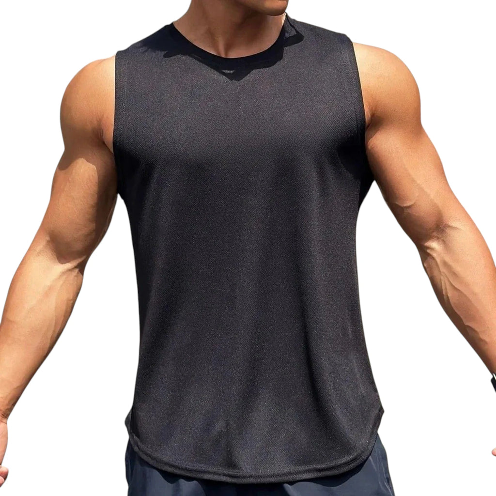 Men's Mesh Tank Top - Sleeveless Quick-Dry Fitness Shirt