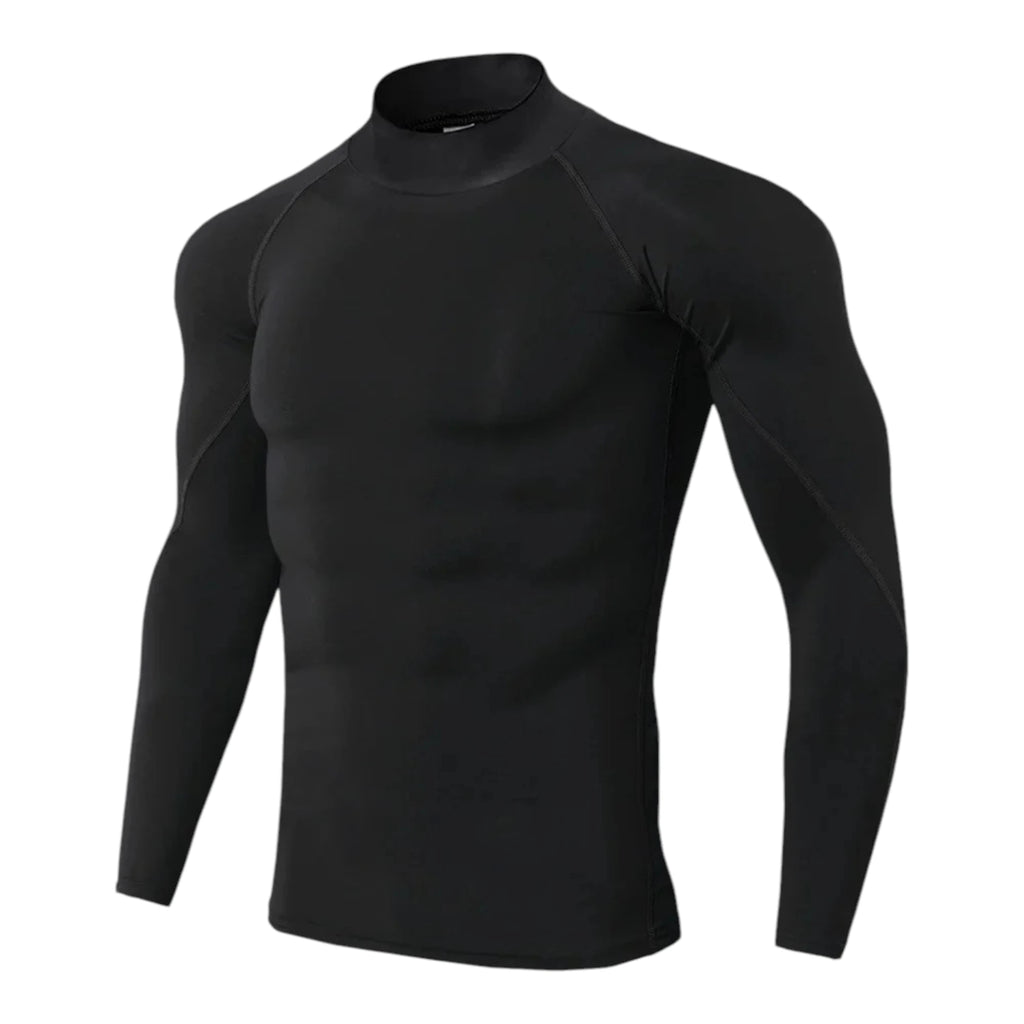 Men's Compression Workout Shirt - Long Sleeve Athletic Top