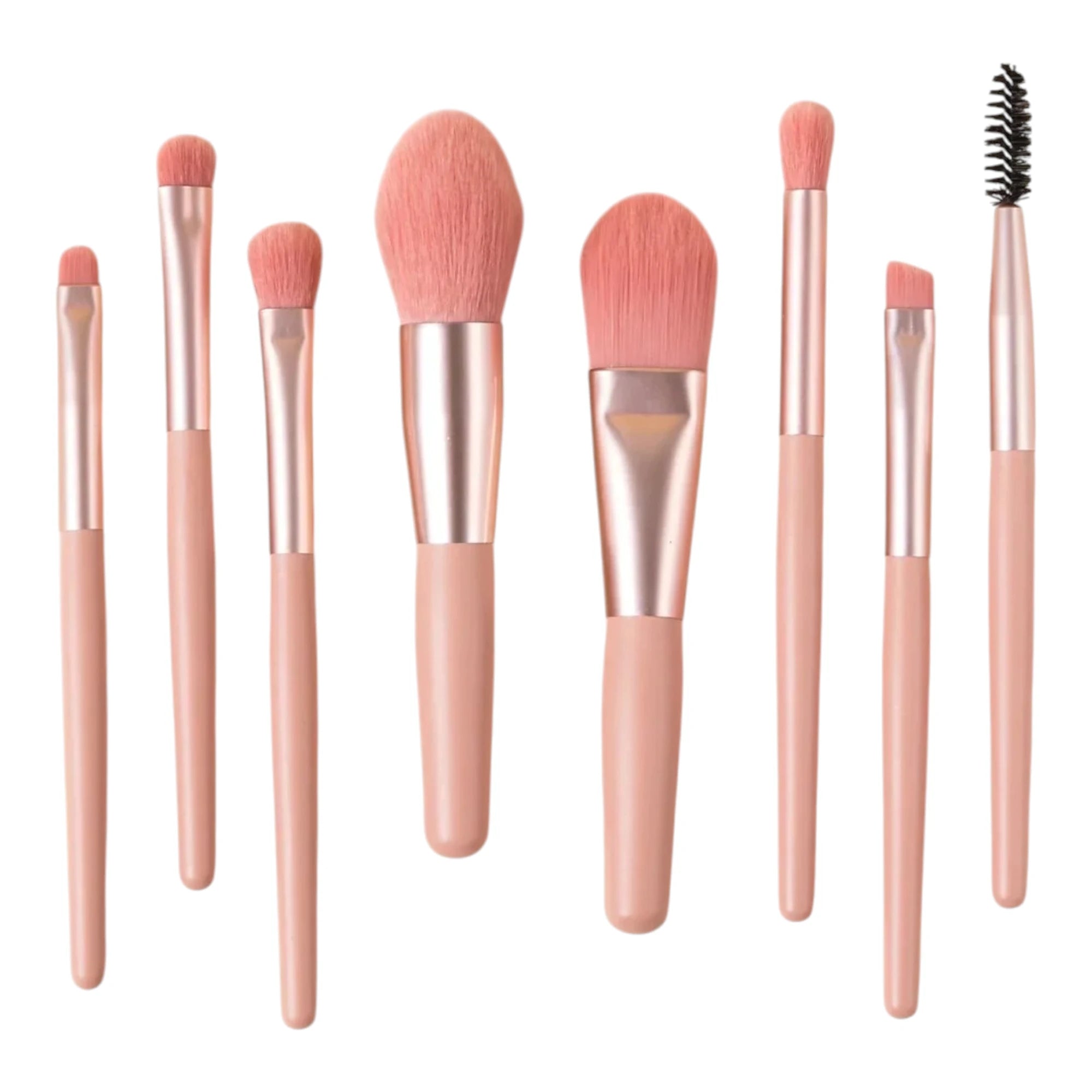 Mini Makeup Brush Set - 8-Piece Foundation and Eye Kit