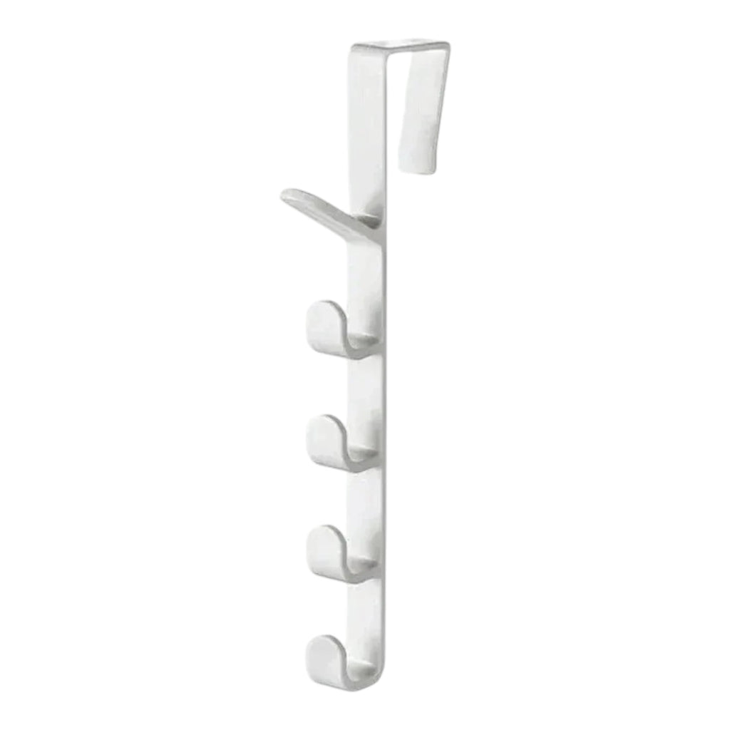 Over-Door Coat Hook Rack - 5-Hook Closet Organizer
