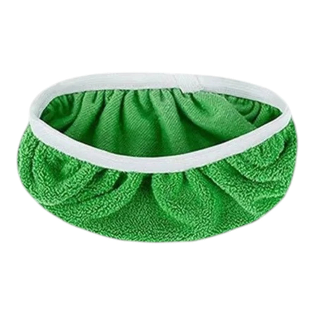 Washable Flat Mop Pads - 6-Piece Green Mop Cover Set