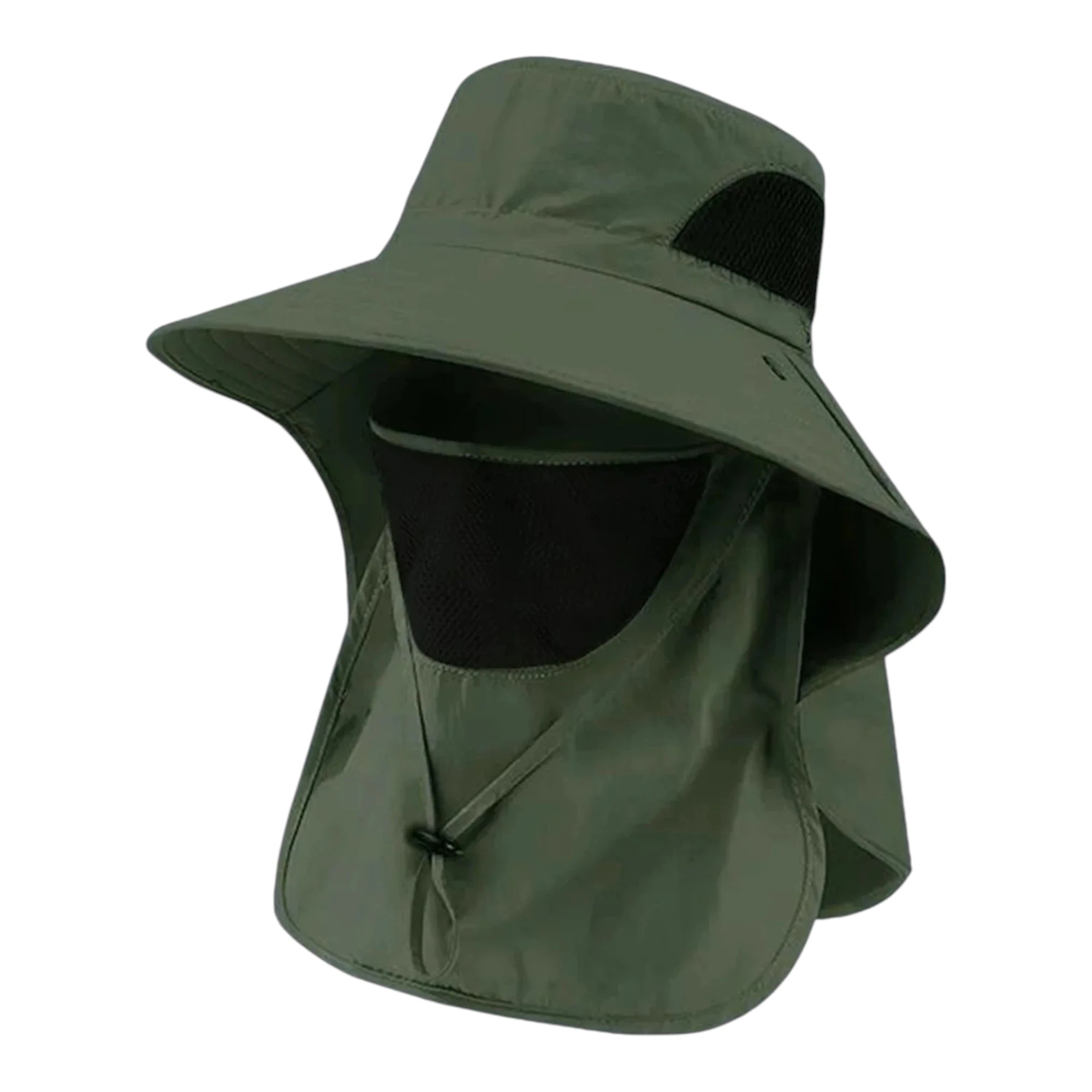 Wide Brim Sun Hat - Neck Cover for Fishing and Hiking