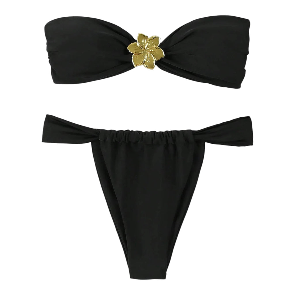 Women's Bandeau Bikini Set - Two-Piece Swimwear
