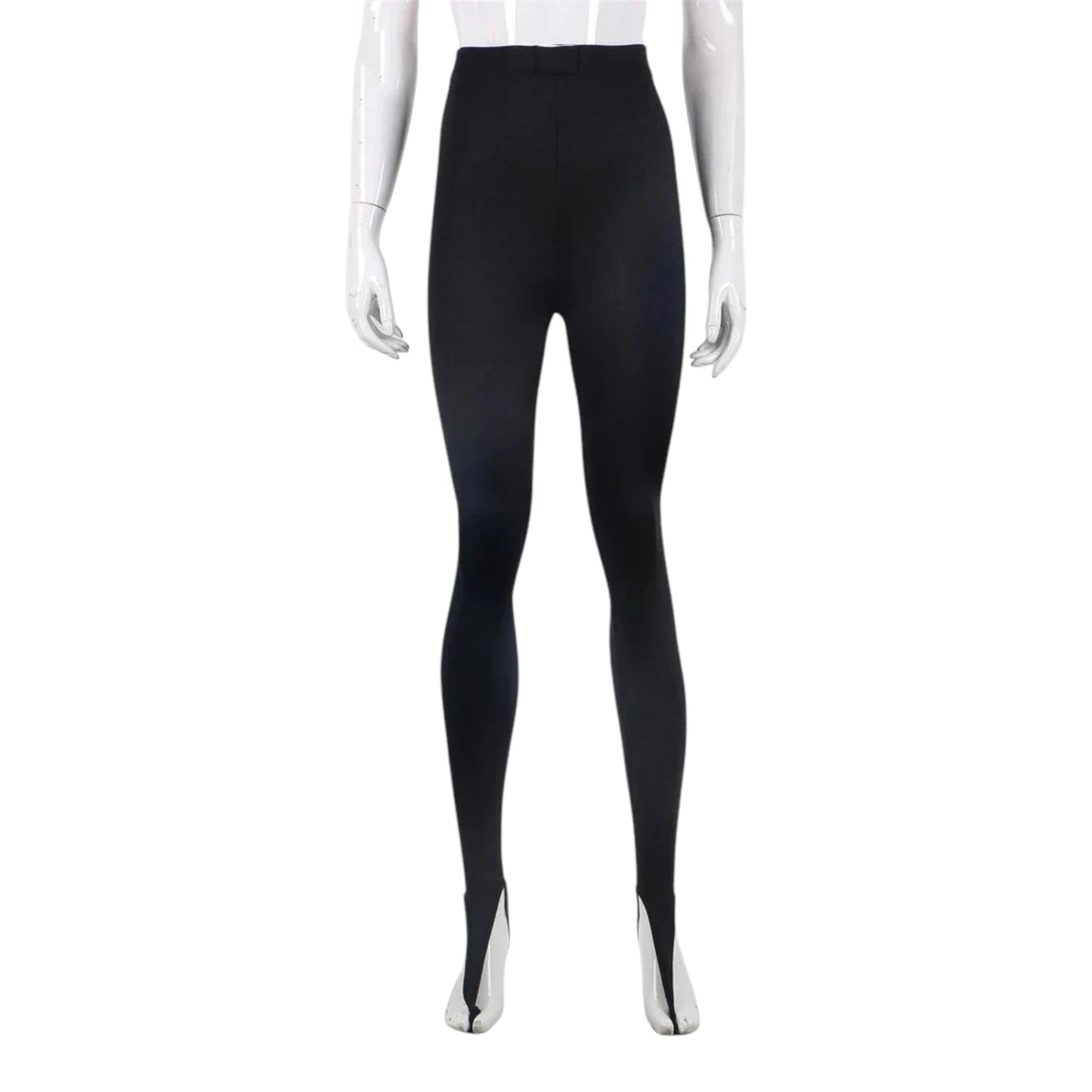 Women's Black High-Waist Leggings - Stretch Skinny Pants