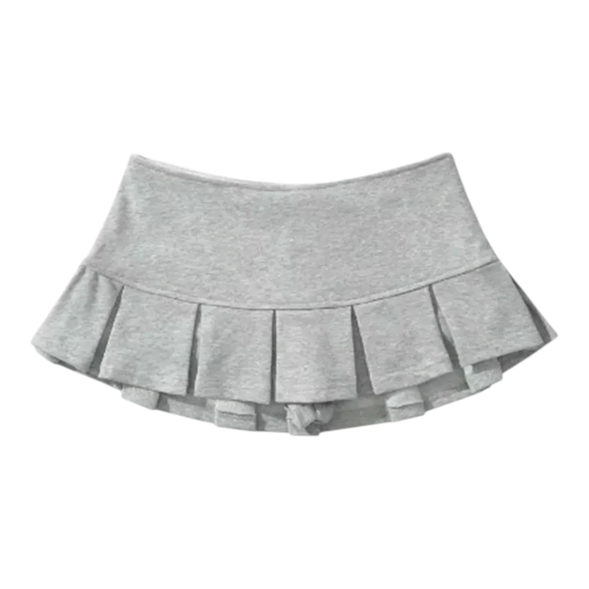 Women's Pleated Mini Skirt - Low Waist Casual Skort Style