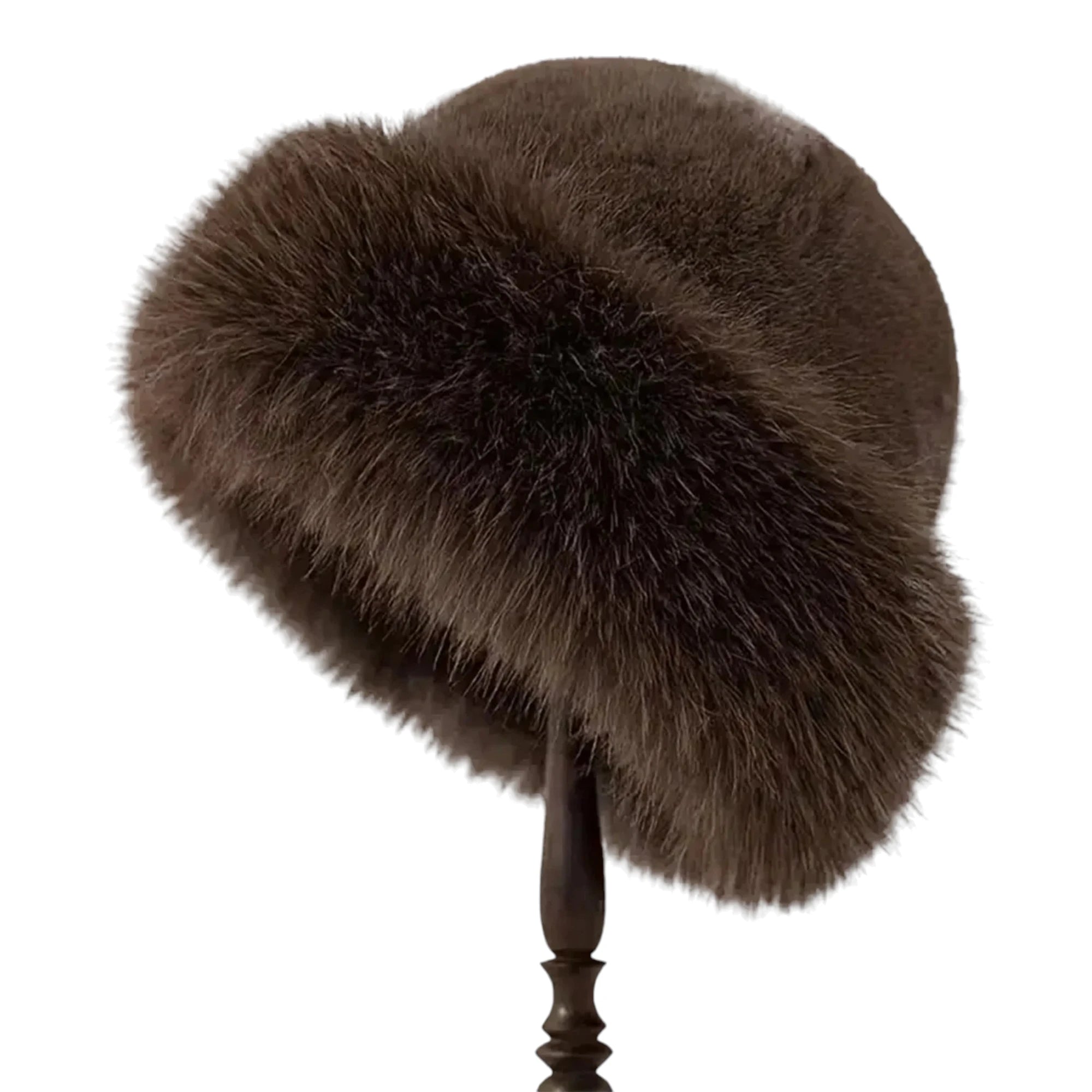 Women's Plush Winter Beanie - Faux Fur Cold Weather Hat
