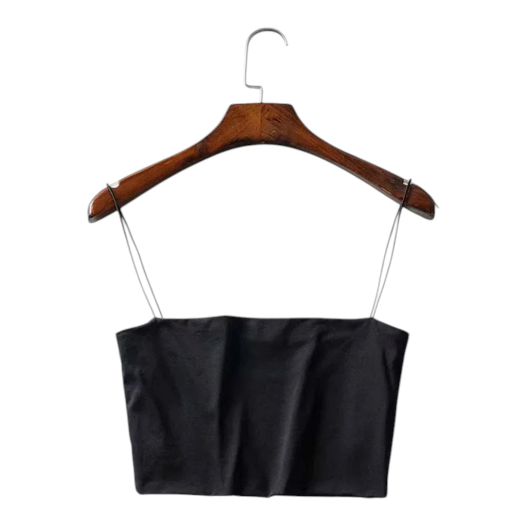 Women's Crop Tank Top - Stretch Sleeveless Cami