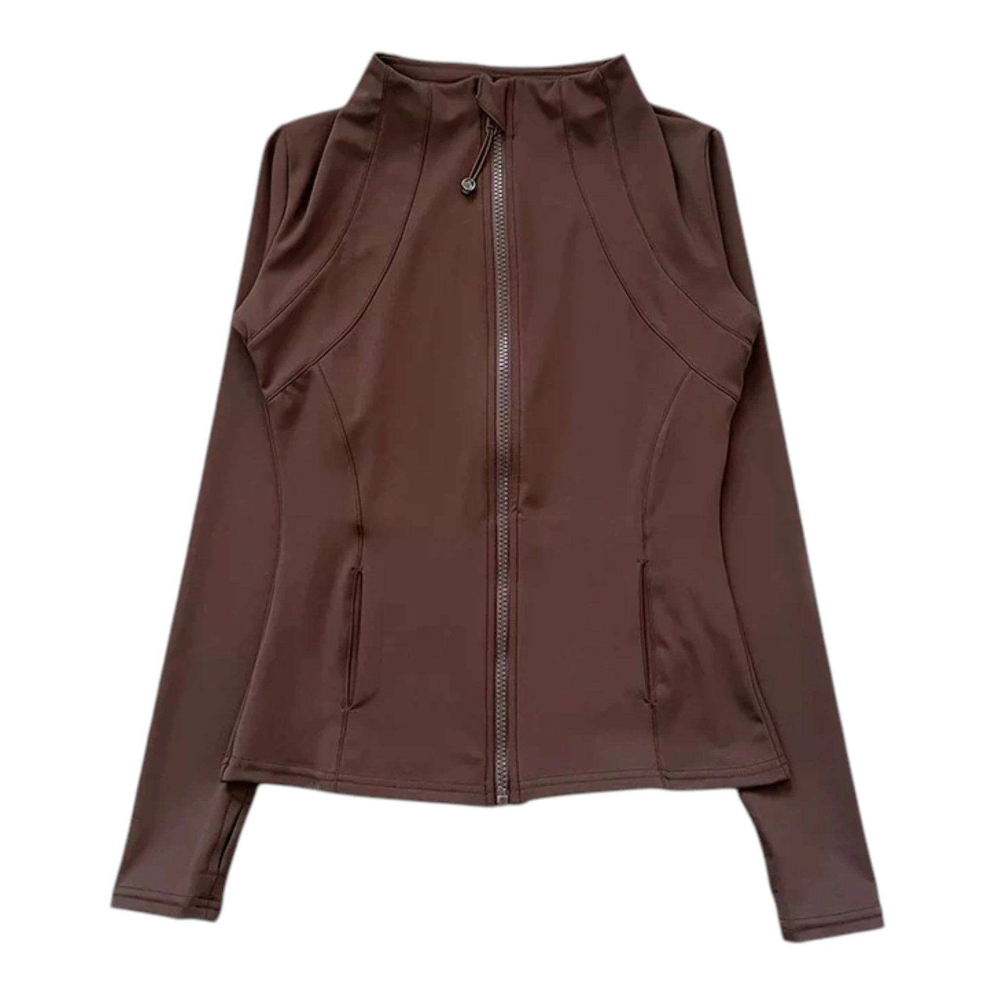 Women's Fitness Jacket - Stand Collar Zip Sports Top