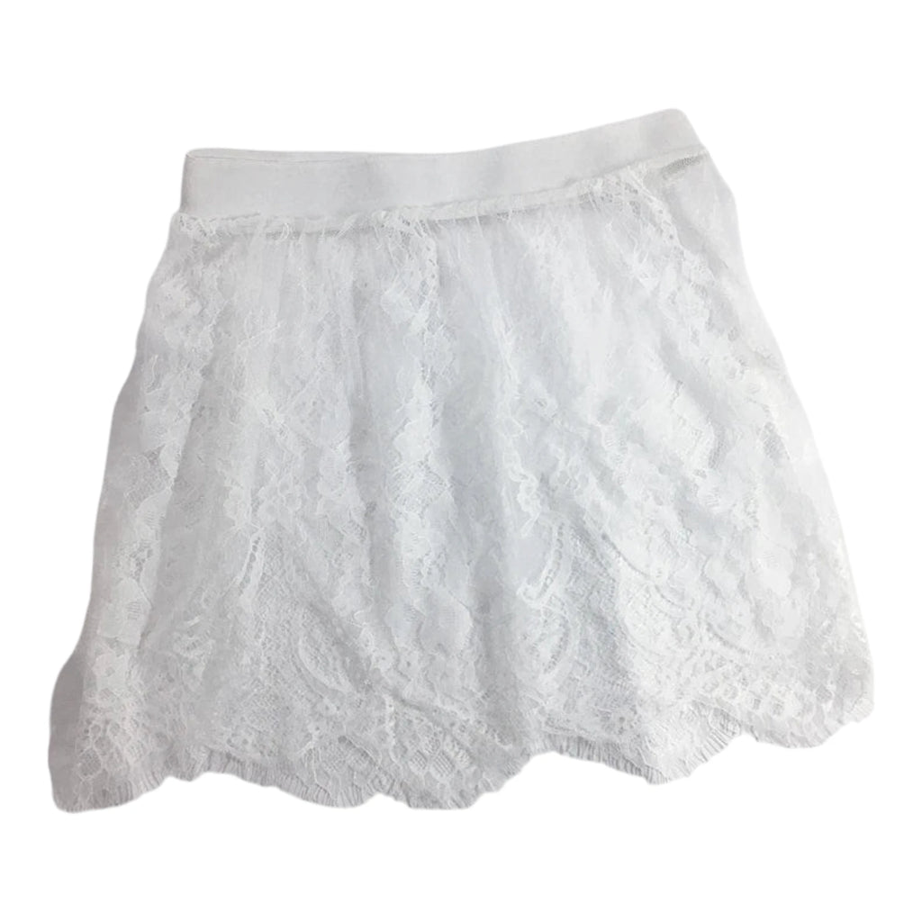 Women's Lace Mesh Skirt Extender - Sheer Mini Underskirt
