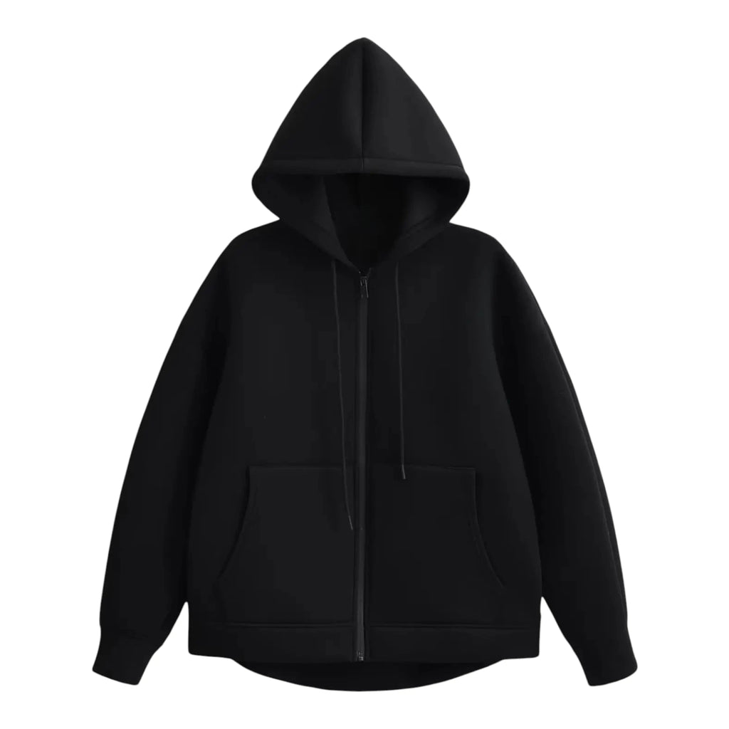 Women's Zip Hoodie - Long Sleeve Hooded Pocket Jacket