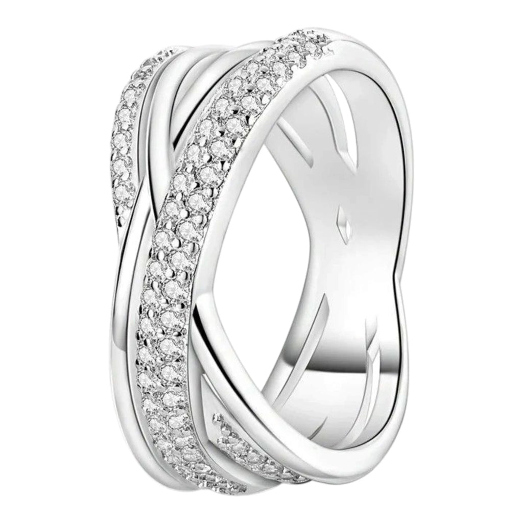 Zircon Geometric Ring - Minimalist Silver-Color Jewelry