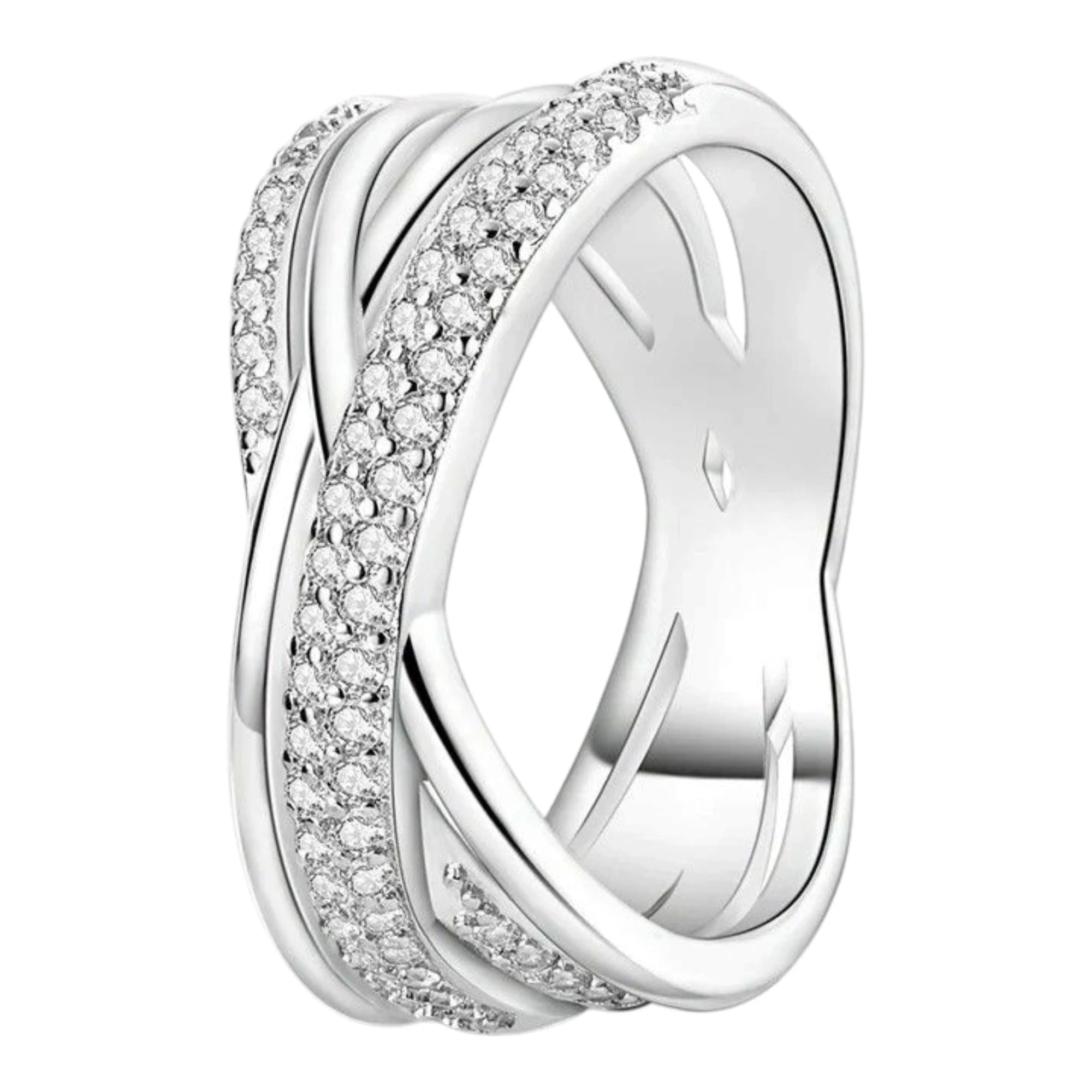 Zircon Geometric Ring - Minimalist Silver-Color Jewelry